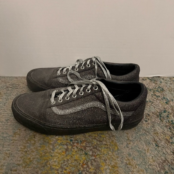 Opening Ceremony Vans Silver Glitter Sneakers Flats - Picture 2 of 6